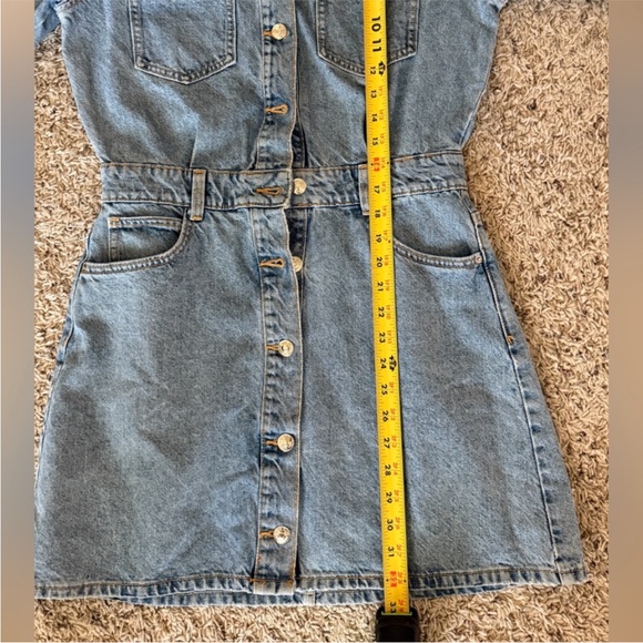 🙋🏼‍♀️SOLD 🎉ZARA DENIM BUTTON-UP DRESS - Picture 10 of 11